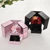 1PC Double Door Rose Gift Box Romantic Gift Packaging Box Valentine's Day Soap Flower Jewelry Packaging Box Empty Box