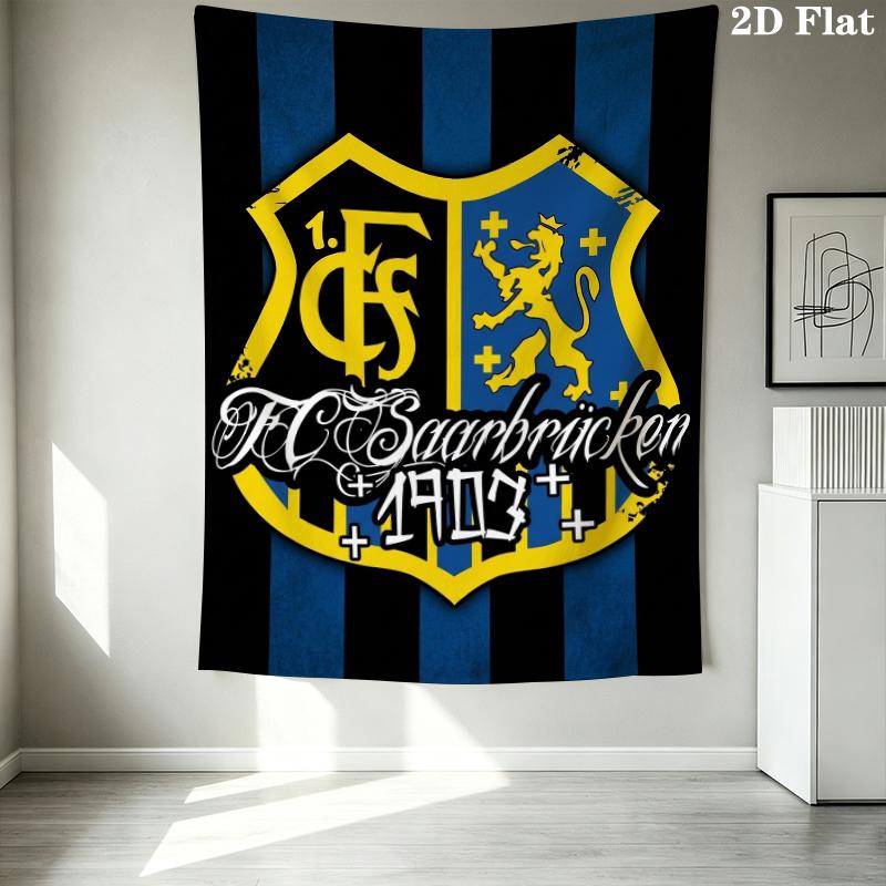 1 FC Saarbrücken Wall Tapestry Aesthetic Wall Hanging Printed Fabric Blanket Decorative Tapestries for Bedroom Living Room Home Decor
