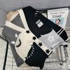 Autumn and Winter Women's Sweater Stars Heavy Splicing Color Collision Soft Knitted Cardigan Lazy Wind Sweater