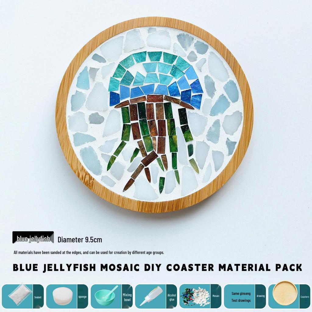 DIY Handmade Mosaic Coaster Kit for Students - Perfect for Kindergarten Activities and Halloween Crafting