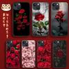 Красный чехол для телефона Rose Fashion Art для iPhone Samsung Galaxy Redmi Xiaomi Note S A 16 15 14 13 12 11 20 21 22 23 53 54 Pro Plus Ultra Силиконовый чехол