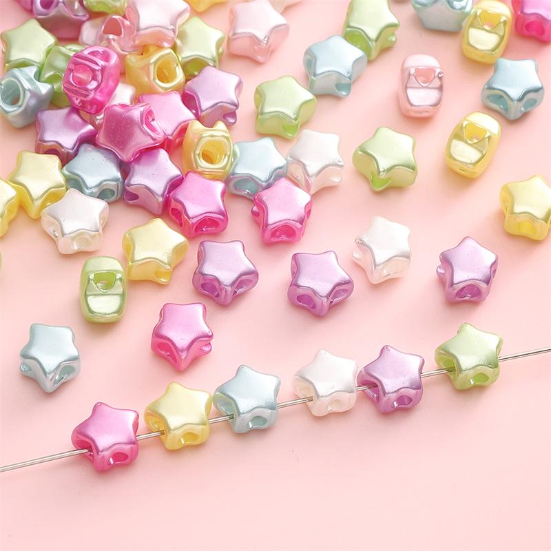 Акриловая перламутровая подвеска в виде звезды для сережек и браслетов своими руками