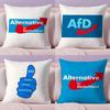 Альтернативная наволочка Afd Germany Плюшевая ткань Мягкая Двусторонняя печать Невидимая молния Чехол для диванной подушки Домашний декор