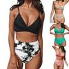 Women's Split Sexy Bikini Fashion High Waist Bra Padded No Steel Bra Swimsuit