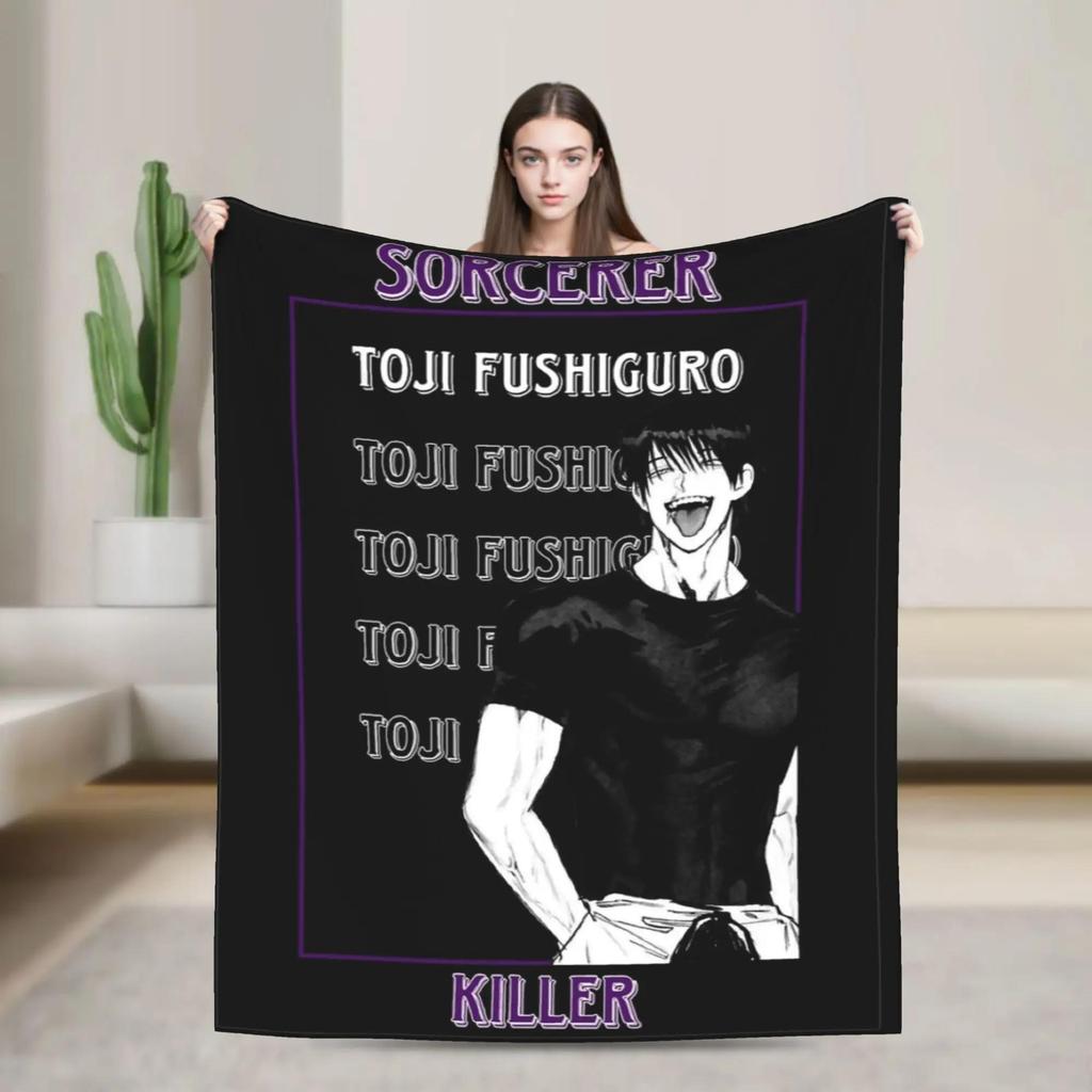 Soft Flannel Anime Blanket To The One Who Left It All Design Perfect for Sofa Bed or Living Room Decor