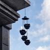 Weather-Resistant Gutter Rain Diverter Pendant Multi-Tier Flower Pots  Garden Decoration