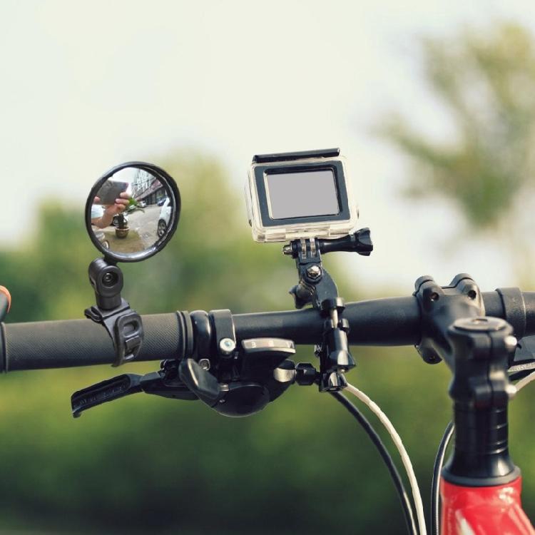 Universal Cycling Mirror Positioning System Wide Angle View ABS Housing For Road Visibility Protection