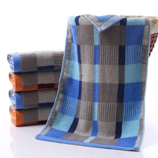 Аксессуары для дома Мягкое хлопковое большое клетчатое полотенце для ванной и ванной, мочалка