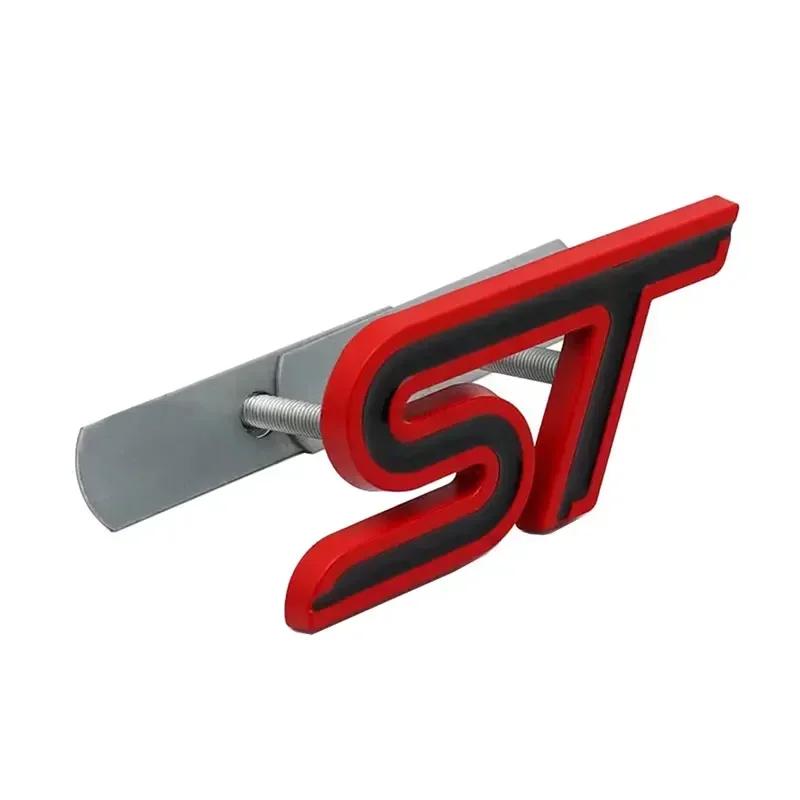 3D металлическая эмблема ST на переднюю решетку радиатора, наклейка на заднее крыло багажника автомобиля для Focus Mondeo Fiesta Edge Escort MK2 MK3 MK4 MK5 MK7