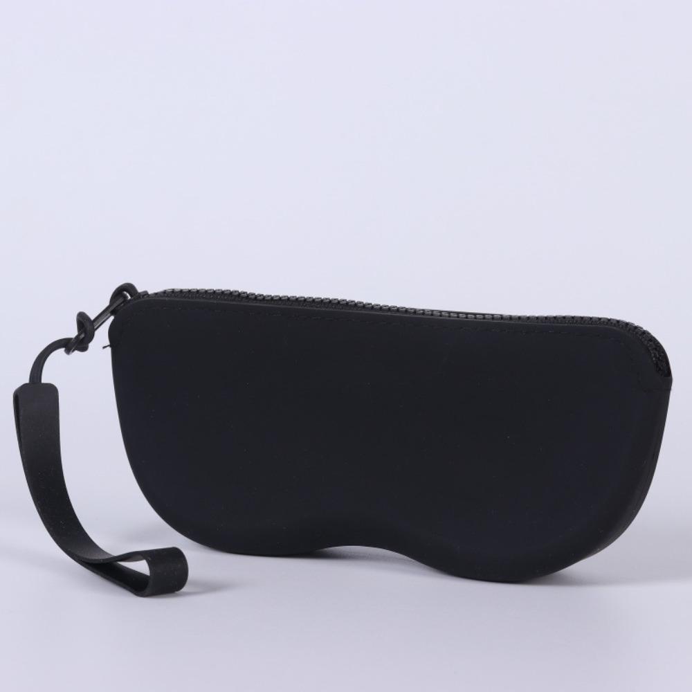 Candy Color Silicone Glasses Bag Waterproof Sunglasses Storage Pouch with Lanyard