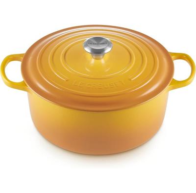 Чугунная жаровня Le Creuset Signature круглая 28 см нектар 6,7 л (21177286724430)