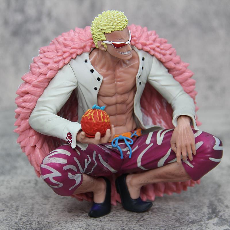 15 см Аниме Фигурки One Piece Ока Ситибукай Донкихот Дофламинго Фигурка Действия ПВХ Коллекция GK Статуя Дьявольского Плода Модель Игрушки