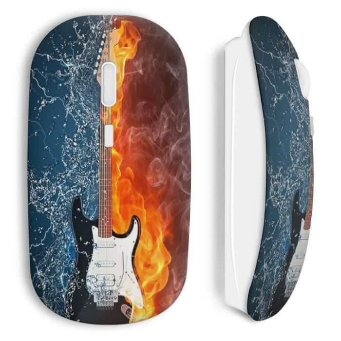 Souris sans Fil Guitare water fire