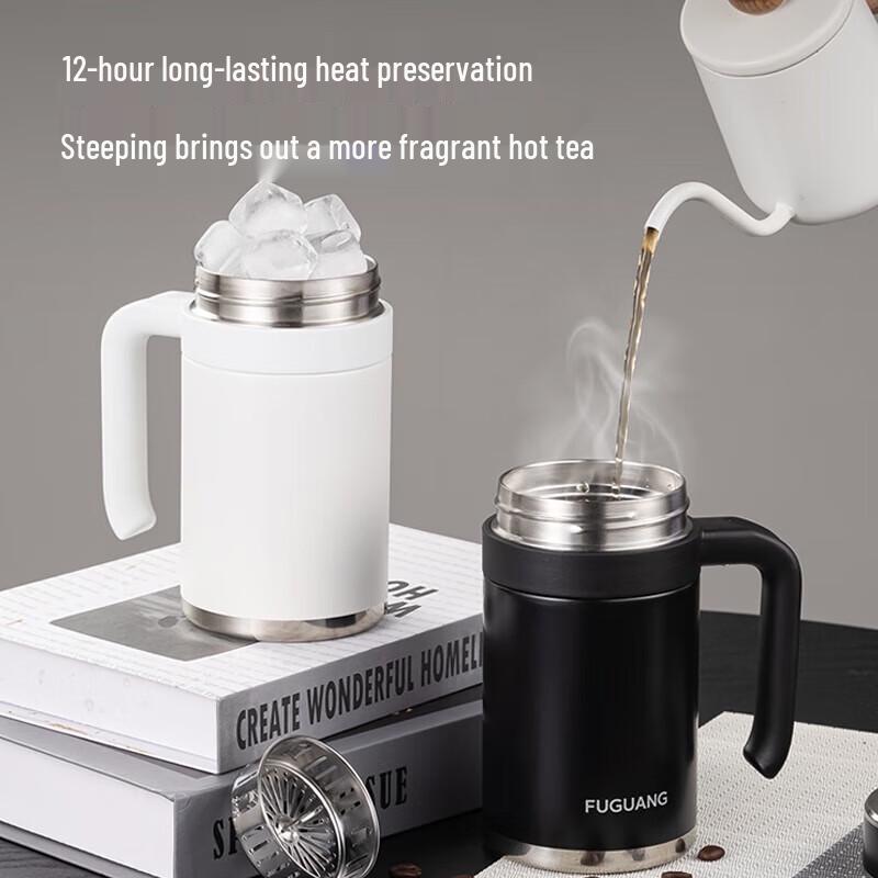 FUGUANG 316L Stainless Steel Business Thermos Mug with Handle