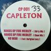 12-дюймовая пластинка CAPLETON Hands Up Fire Medley No War CP001 Ямайка Регги Ска Даб Б/у