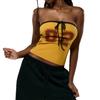 American street personalized tube top design sense digital printing strap short navel vest wholesale