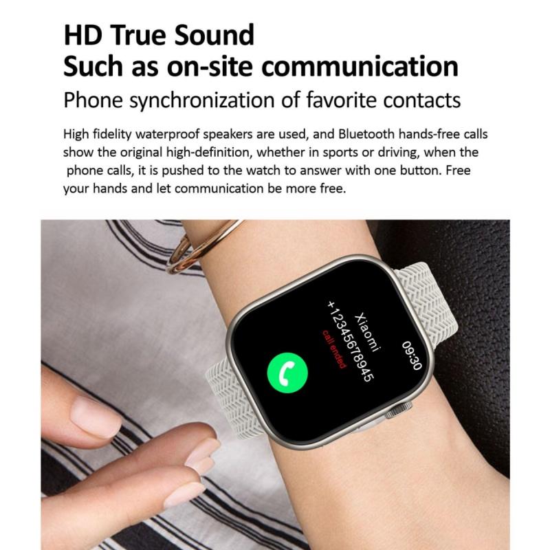 Rainbuvvy HK9 Pro Браслет Смарт-часы 2,02 дюйма OLED 410x494 LC11S BT 5.1 IP67 Водонепроницаемый Поддержка Bluetooth Вызовы Отслеживание Шагов Мониторинг Сна