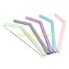 F26C 5 шт. Многоразовые силиконовые соломинки с гнущимися наконечниками. Полностью безопасны для детей. Подарок