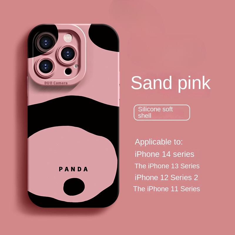 Креативный чехол для телефона с рисунком панды, подходит для iPhone 17 16 15 14 13 12 11 Pro/Max/Plus, противоударный и защищающий от падений, задняя крышка