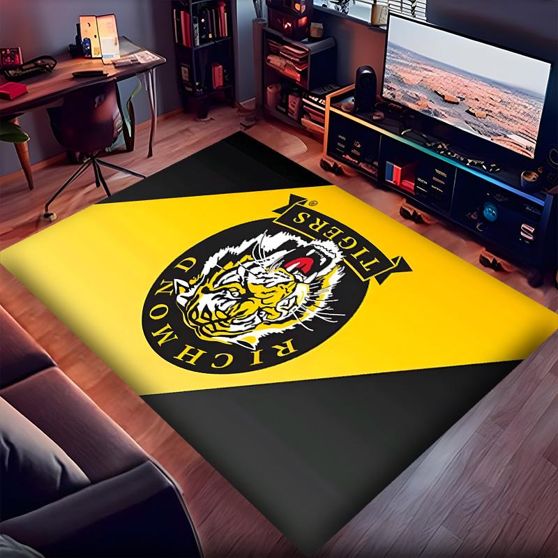 Полиэстеровый ковер Richmond Tigers, Мягкий коврик для помещений под офисное кресло, в гостиную, к компьютерному столу - Декоративный дизайн коврика для домашнего офиса