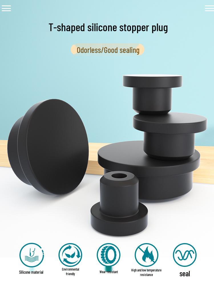 Silicone Rubber T-Plug: Soft, Round, Waterproof, High-Temp Resistant Sealing Stopper