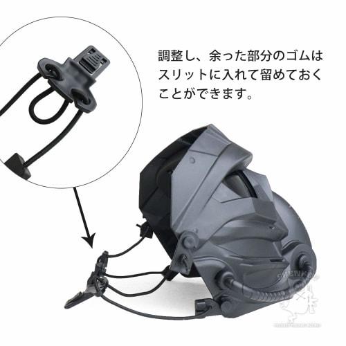 SHENKEL 2-Way Full Face Guard with Anti-Fog Cloth, Compatible with FAST Helmets, Black Lens (Gray), Airsoft, Paintball