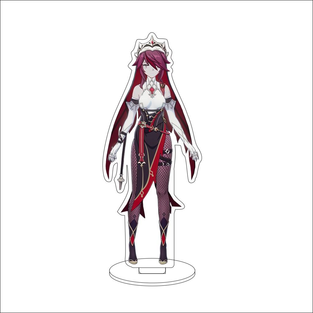 16CM Anime Genshin Impact Cosplay Acrylic Stand Ornaments Aether/Lumine/Paimon/Asmoday/Ronova  Figure Stand Halloween Gift