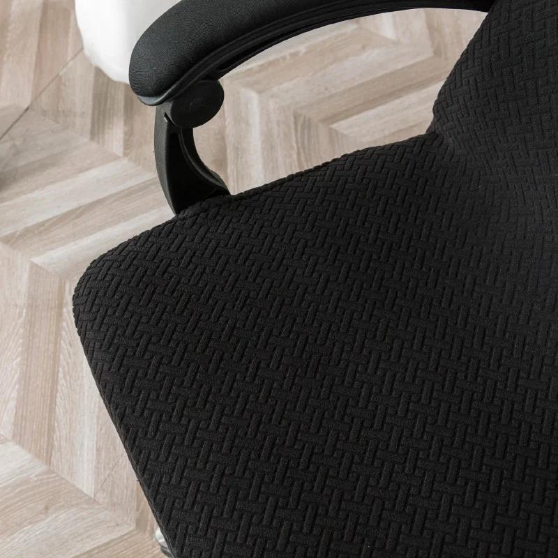 Чехол для офисного кресла T Jacquard Чехлы для компьютерных сидений Эластичные противоскользящие чехлы для игровых кресел Моющиеся пылезащитные чехлы для стульев Главная