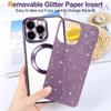 Роскошный чехол для телефона с беспроводной зарядкой Electroplate Magsafe для iPhone 16 15 13 12 11 Pro Max 14 Plus, мягкий чехол-бампер с блестками
