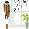 6 Tubes Bamboo Wind Chime Natural Coconut Shell Wind Chimes Handmade Wind Chime
