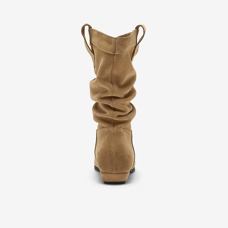 Женские ковбойские ботинки Bata из спилка