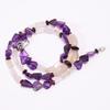 Amethyst Rose Quartz Moonstone Gemstone Beads Necklace 4-14 Mm 18" UB-8050 UB-8050