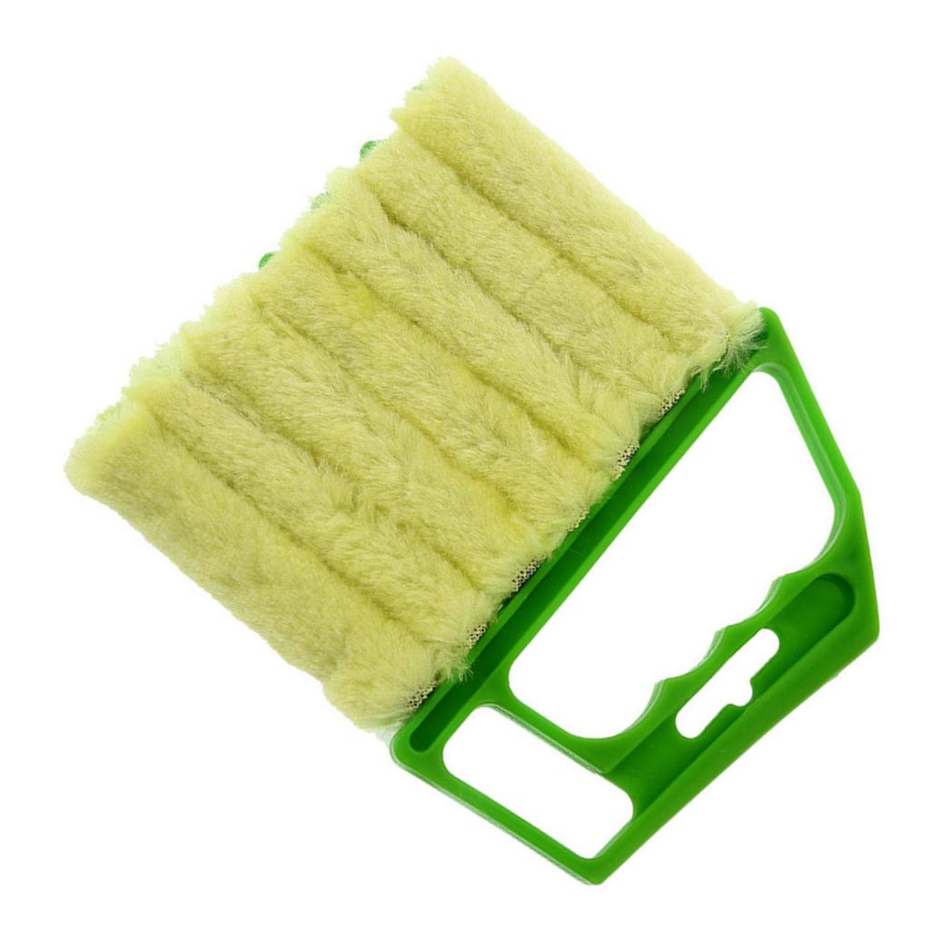 Mini Blinds Cleaner Shutter Multifunctional Household Cleaning Dust Brush for Home Hotel Green