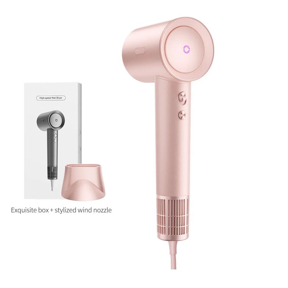 Professional High Speed Hair Dryer Fast Drying Negative Ion Haircare Low Noise Lightweight Travel Blow Dryer Gift for Women
