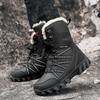 Winter High-Top Fleece-lined Thick Snow Boots Plus Size Men's Waterproof Leather Warm Outdoor Shoes Northeast Cotton Padded Shoes