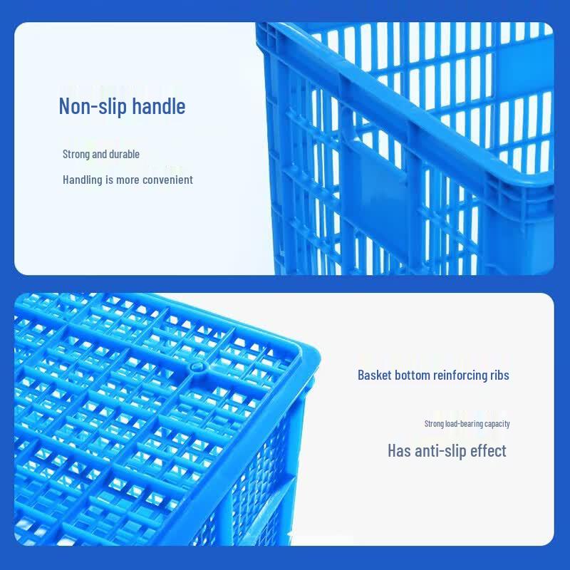 Blue Thickened Plastic Turnover Crate