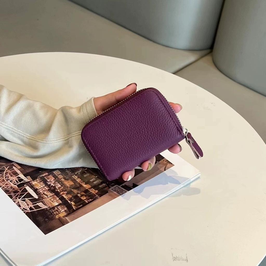 Genuine Leather Card Holder First Layer of Cowhide Coin Purses For Women Natural Leather ID Credit Business Cards Organizer 11 Slots