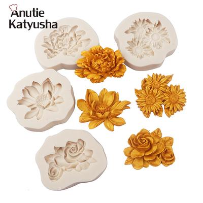 Силиконовая форма для помадки, цветов, лепестков, форма для торта, сделай сам, абразивный клей для выпечки, украшение торта