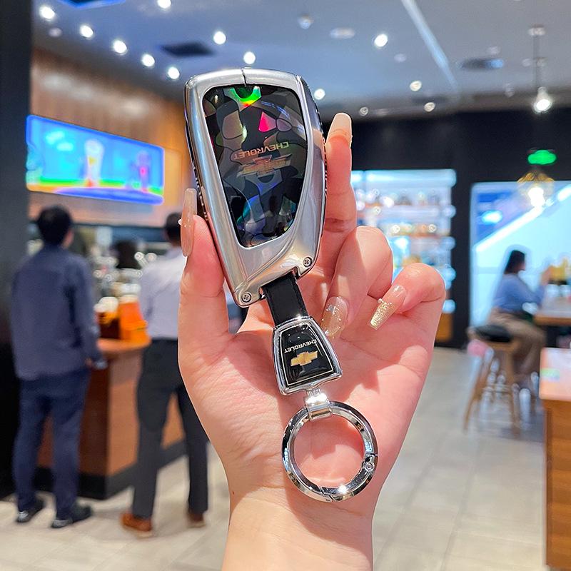 Премиальный чехол для ключа Chevrolet Equinox 2025 с металлической пряжкой - Аксессуары с полным покрытием