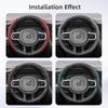 Подходит для Volvo Дышащие отверстия Кожаная накладка на руль Сегментированная конструкция с быстрым снятием Нескользящая Прочная V40 V70 S60 C30 S40 S90 Xc9