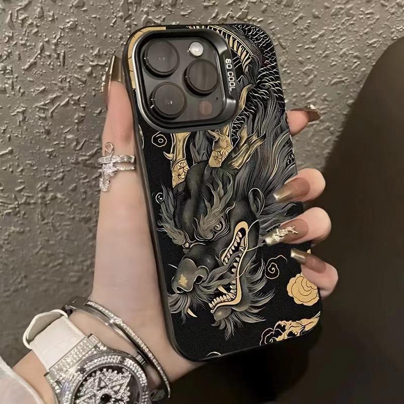 Модель к Новому году Дракона подходит для чехла для мобильного телефона iphone16promax премиум-класса Apple 15 новый 14/13/12