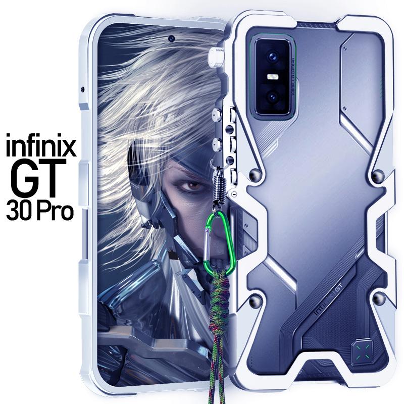 Бронированный Винтовой Металлический Каркас Ударопрочный Чехол Для Infinix GT 30 Pro Алюминиевый Бампер Чехлы Прочный Fundas С брелоком