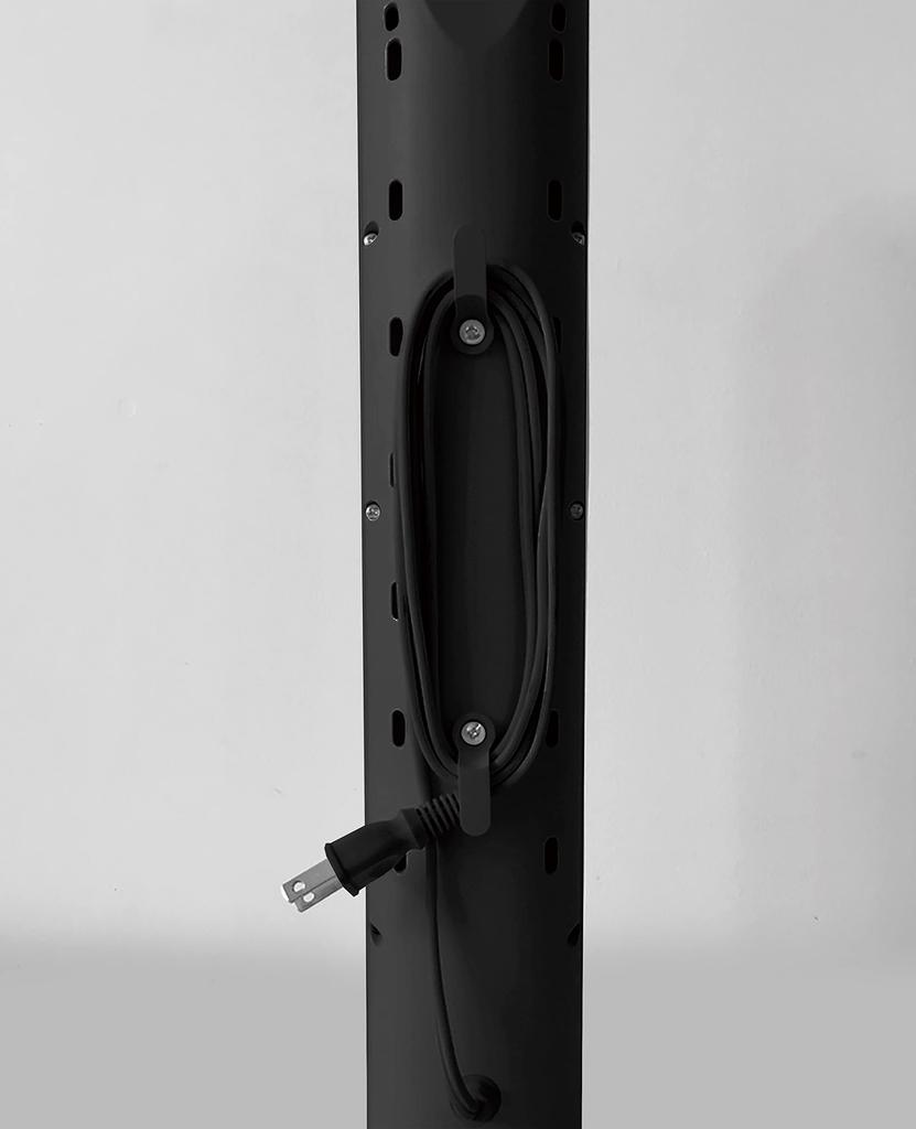 TEKNOS Slim Halogen Heater 300W with Cord Hook Black PH-318K