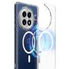 For OnePlus 13 Clear Phone Case Compatible with MagSafe TPU+Acrylic Back Cover