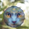 10 Inch Cat Wind Spinner with Rotating Wind Chime 360 Hook for Spring Summer Courtyard Balcony Decor Classic Gift for Friends Family
