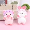 Bath Rabbit Piggy Bear Soft Plush Stuffed Doll Toy Keychain Bag Pendant Kid Gift