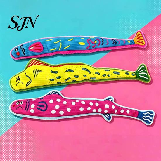 Soothing Toys for Nervous Cats Interactive Fish Cat Kicker Toy, Natural Catnip And Crinkle Paper Sound Filled Durable Plush Toy Anxiety