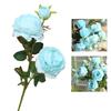 1Pc 3 Heads Artificial Fake Peony Flower Wedding Party Home Office Decoration