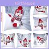 Восхитительная 18-дюймовая рождественская наволочка с Санта-Клаусом и снеговиком для праздничного декора дивана