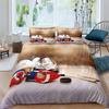 Ice Hockey Duvet Cover Hockey Player Bedding Set Winter Sports Event Comforter Cover Twin Full For Kids Boys Girls Bedroom Decor